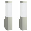 Vidaxl buiten wandlamp 2 pcs zilver 10.5 x 6 x 33 cm