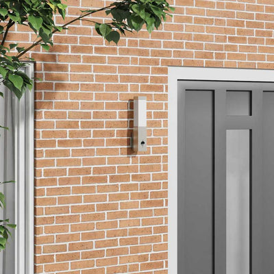 Vidaxx aplique de exterior plateado 10,5 x 6 x 33 cm