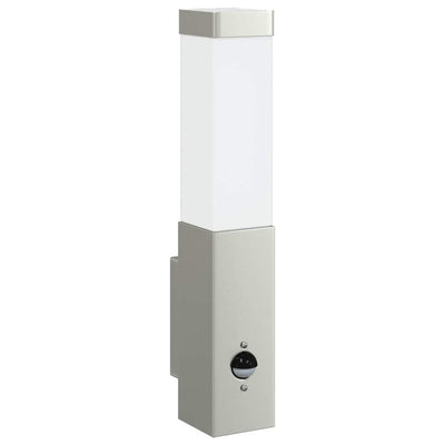 Vidaxx aplique de exterior plateado 10,5 x 6 x 33 cm