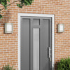 Vidaxx aplique de exterior 2 piezas plata 23,5 x 9 x 26 cm