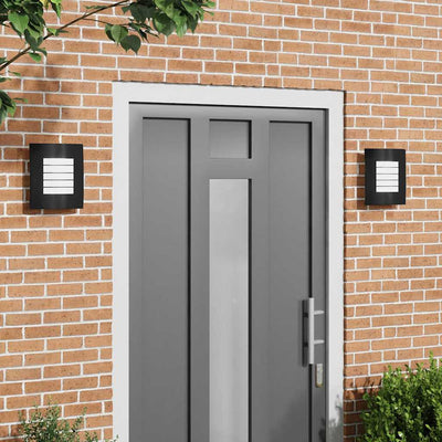 Vidaxx aplique de exterior 2 piezas negro 23,5 x 9 x 26 cm