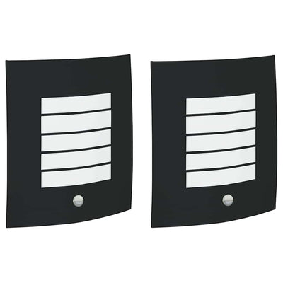 Vidaxx aplique de exterior 2 piezas negro 23,5 x 9 x 26 cm