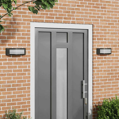 Vidaxx aplique de exterior 2 piezas negro 32 x 10 x 10 cm