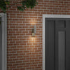 Vidaxx aplique de exterior plateado 7 x 10 x 22 cm acero inoxidable y cristal