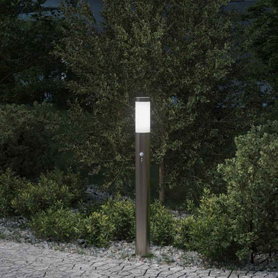 Illuminazione a paletto Vidaxx con sensore 80 cm in acciaio inossidabile IP44
