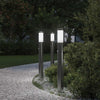 Baliza de iluminación VidaXL con sensor 3 piezas 80 cm acero inoxidable IP44
