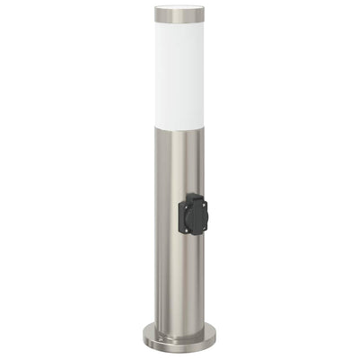 Baliza luminosa Vidaxl con casquillo 50 cm acero inoxidable IP44