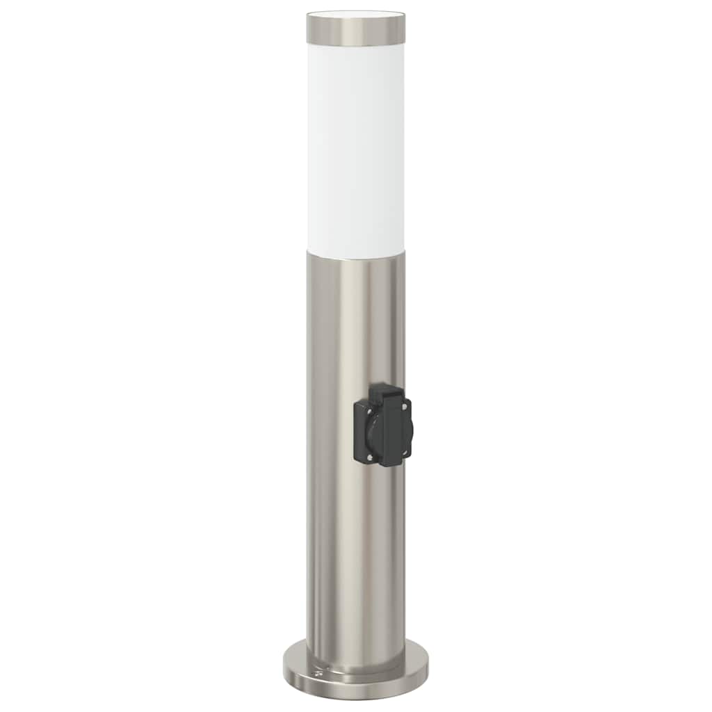 Baliza luminosa Vidaxl con casquillo 50 cm acero inoxidable IP44