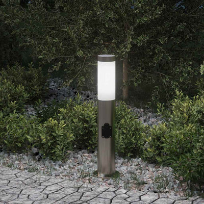 Baliza luminosa Vidaxl con casquillo 50 cm acero inoxidable IP44