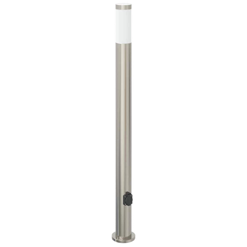 Baliza luminosa Vidaxl con casquillo 110 cm acero inoxidable IP44