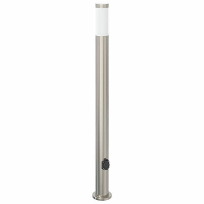 Baliza luminosa Vidaxl con casquillo 110 cm acero inoxidable IP44