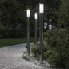 Vidaxl bolderverlichting met stopcontact 3 stuks 110 cm roestvrij staal ip44