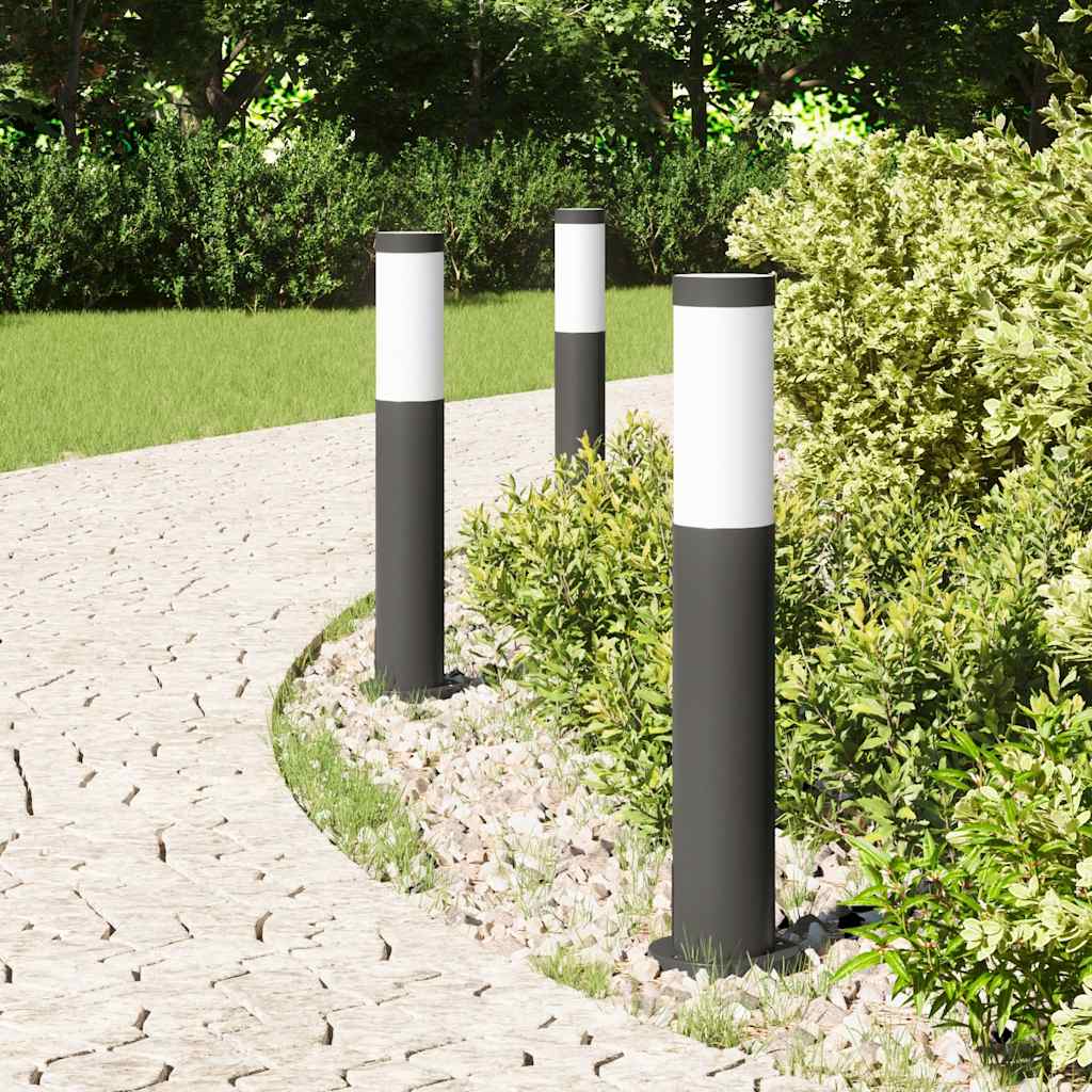 Vidaxl bolderverlichting 3 stuks 50 cm rvs ip44