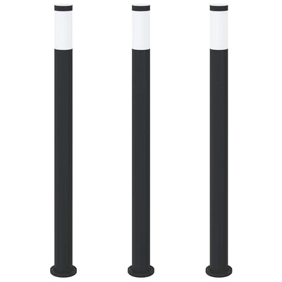 Vidaxx bolardo iluminación 3 piezas 110 cm acero inoxidable IP44