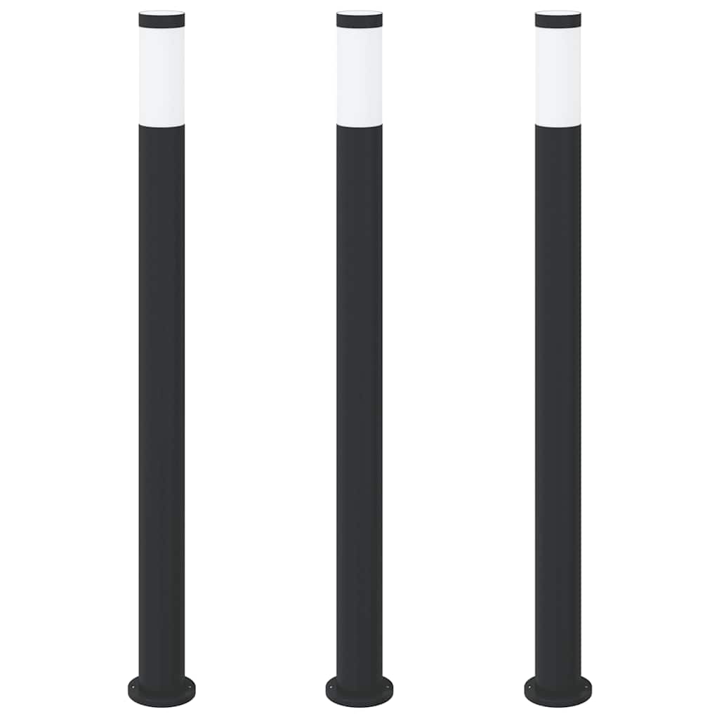 Vidaxx bolardo iluminación 3 piezas 110 cm acero inoxidable IP44