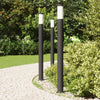 Vidaxx bolardo iluminación 3 piezas 110 cm acero inoxidable IP44