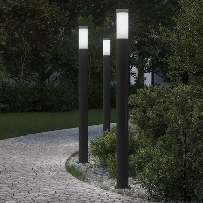 Vidaxx bolardo iluminación 3 piezas 110 cm acero inoxidable IP44