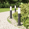 Vidaxx bolardo luminoso con sensor 3 piezas 50 cm acero inoxidable IP44