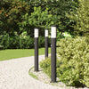 Baliza de iluminación VidaXL con sensor 3 piezas 80 cm acero inoxidable IP44