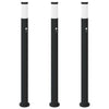 Baliza de iluminación VidaXL con sensor 3 piezas 110 cm acero inoxidable IP44