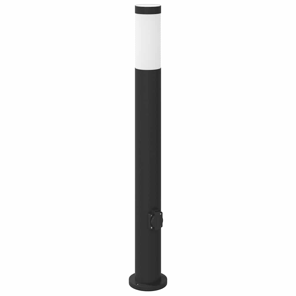 Baliza luminosa Vidaxl con casquillo 80 cm acero inoxidable IP44