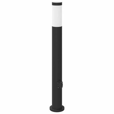 Baliza luminosa Vidaxl con casquillo 80 cm acero inoxidable IP44