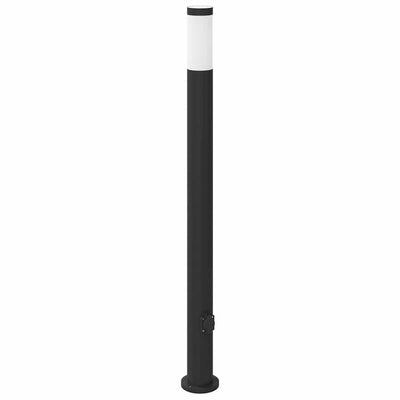 Baliza luminosa Vidaxl con casquillo 110 cm acero inoxidable IP44