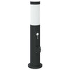 Vidaxl bolderverlichting met sensor en stopcontact 50 cm roestvrij staal ip44