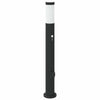 Vidaxl bolderarmatuur met sensor en stopcontact 80 cm roestvrij staal ip44