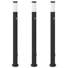 Vidaxl bolderverlichting met sensor en stopcontact 3 stuks 110 cm roestvrij staal ip44