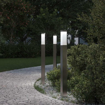 Vidaxx paletto luminoso 3 pezzi 80 cm in acciaio inossidabile IP44