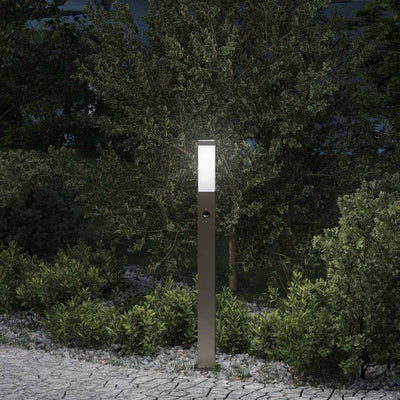 Vidaxl bolderverlichting met sensor 80 cm rvs ip44
