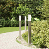 Baliza de iluminación VidaXL con sensor 3 piezas 80 cm acero inoxidable IP44