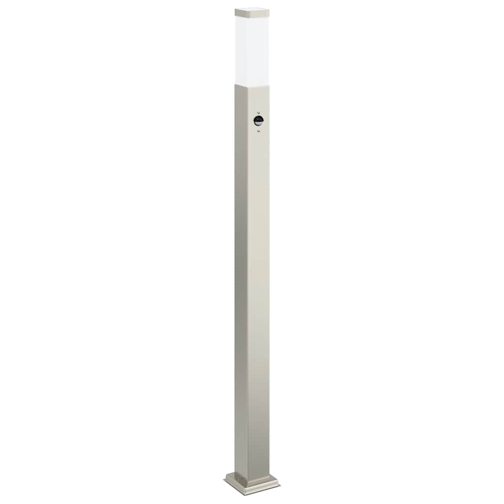 Vidaxl bolderverlichting met sensor 110 cm roestvrij staal ip44
