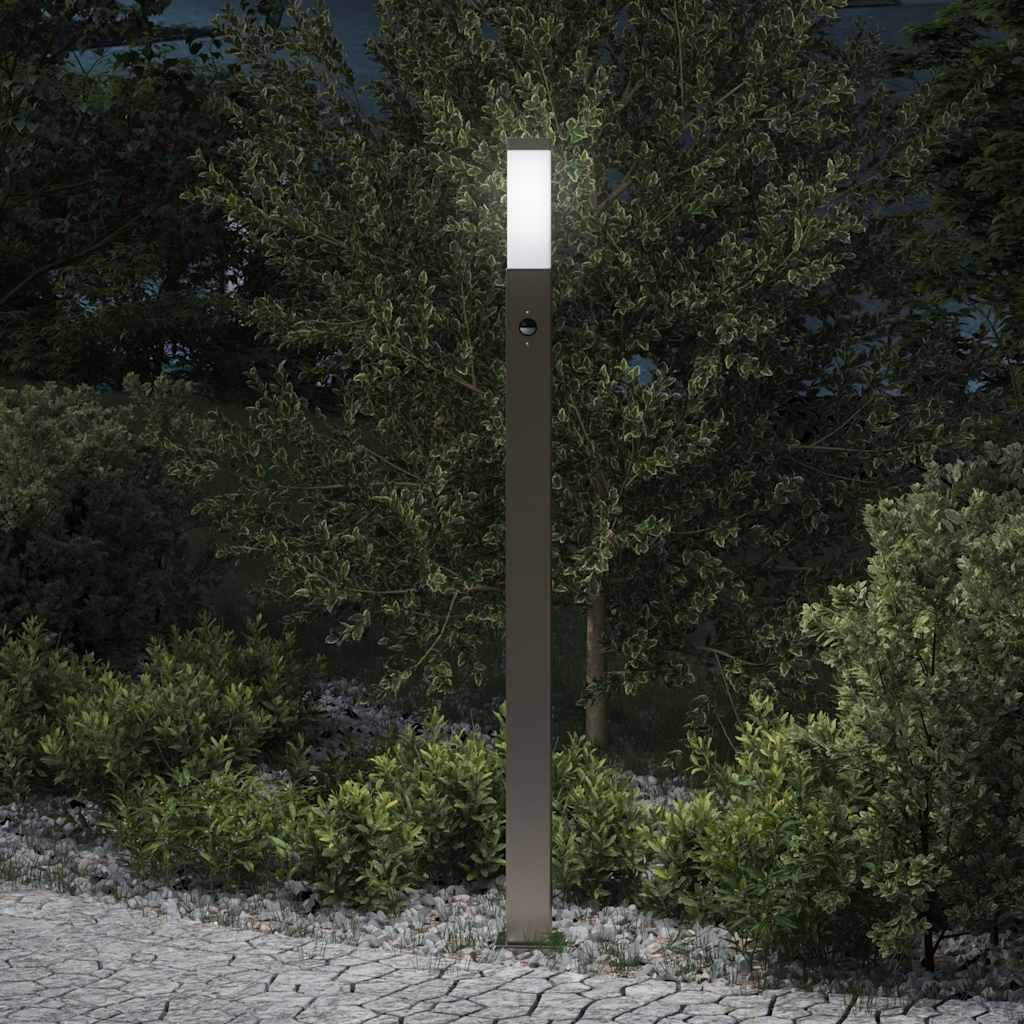 Vidaxl bolderverlichting met sensor 110 cm roestvrij staal ip44