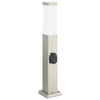 Baliza luminosa Vidaxl con casquillo 50 cm acero inoxidable IP44