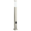 Vidaxl bolderarmatuur met stopcontact 80 cm rvs ip44
