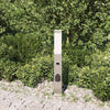 Vidaxl bolderverlichting met sensor en stopcontact 50 cm roestvrij staal ip44