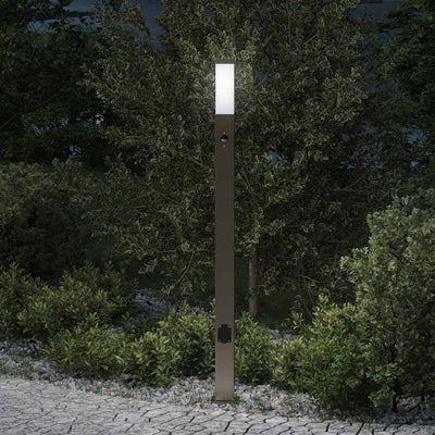 Baliza luminosa Vidaxx con sensor y casquillo 110 cm acero inoxidable IP44