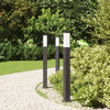 Vidaxl bolderverlichting 3 stuks 80 cm zwart ip44