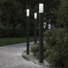VidaXL bolardo luminoso 3 piezas 110 cm negro IP44