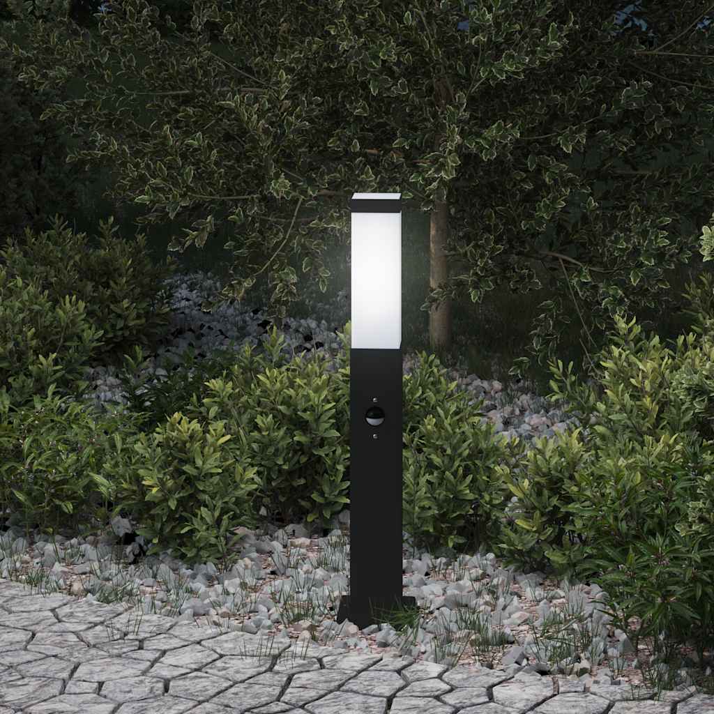 Baliza luminosa VidaXL con sensor 50 cm negro IP44