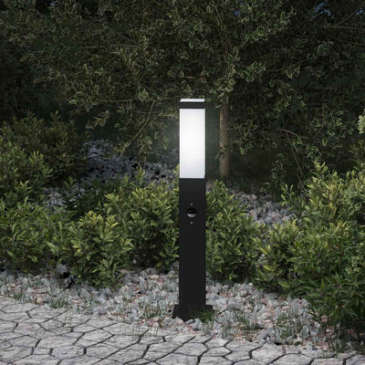 Illuminazione a paletto VidaXL con sensore 50 cm nero IP44