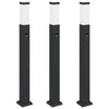 Vidaxl bolderverlichting met sensor 3 stuks 80 cm zwart ip44