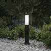 Paletto luminoso Vidaxl con presa 50 cm nero IP44