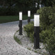 Vidaxx bolardo de iluminación con enchufe 3 piezas 50 cm negro IP44