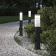 Vidaxx bolardo luminoso con sensor y enchufe 3 piezas 50 cm negro IP44