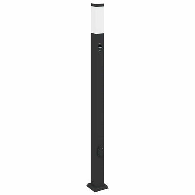 Paletto luminoso Vidaxx con sensore e presa 110 cm nero IP44