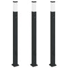 Vidaxl bolderverlichting met sensor en stopcontact 3 stuks 110 cm zwart ip44