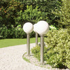 Vidaxx bolardo iluminación 3 piezas 80 cm acero inoxidable IP44